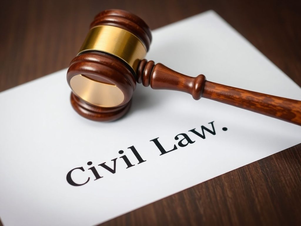 Ciocan de judecător pe documente legale.