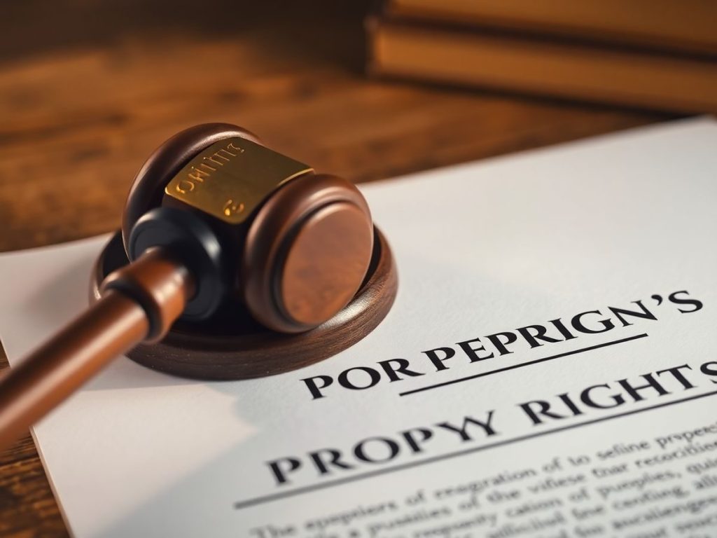 Ciocan judiciar pe documente legale.